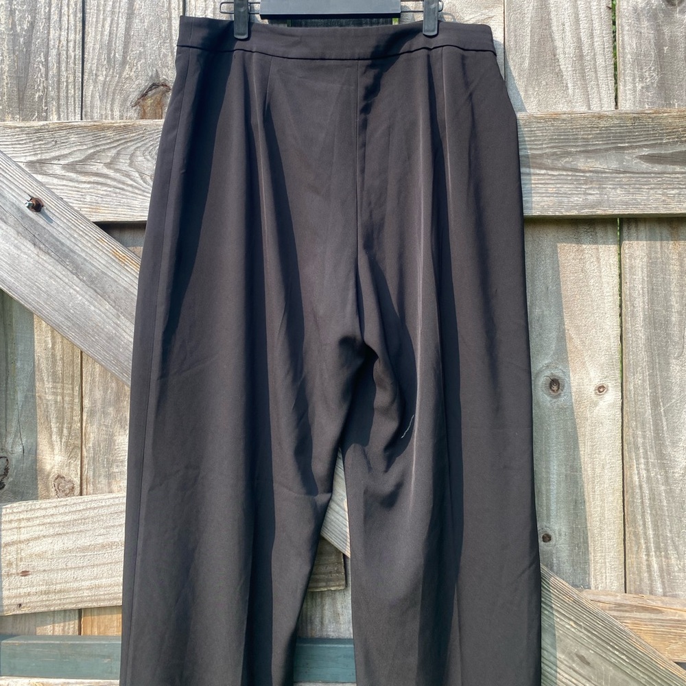 H&M Classic Wide Leg Black Pants Size 14 - Picture 9 of 9